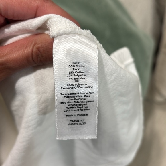 Talbots Cable Jaquard White and Green Women's dress size 3XP - Picture 7 of 7